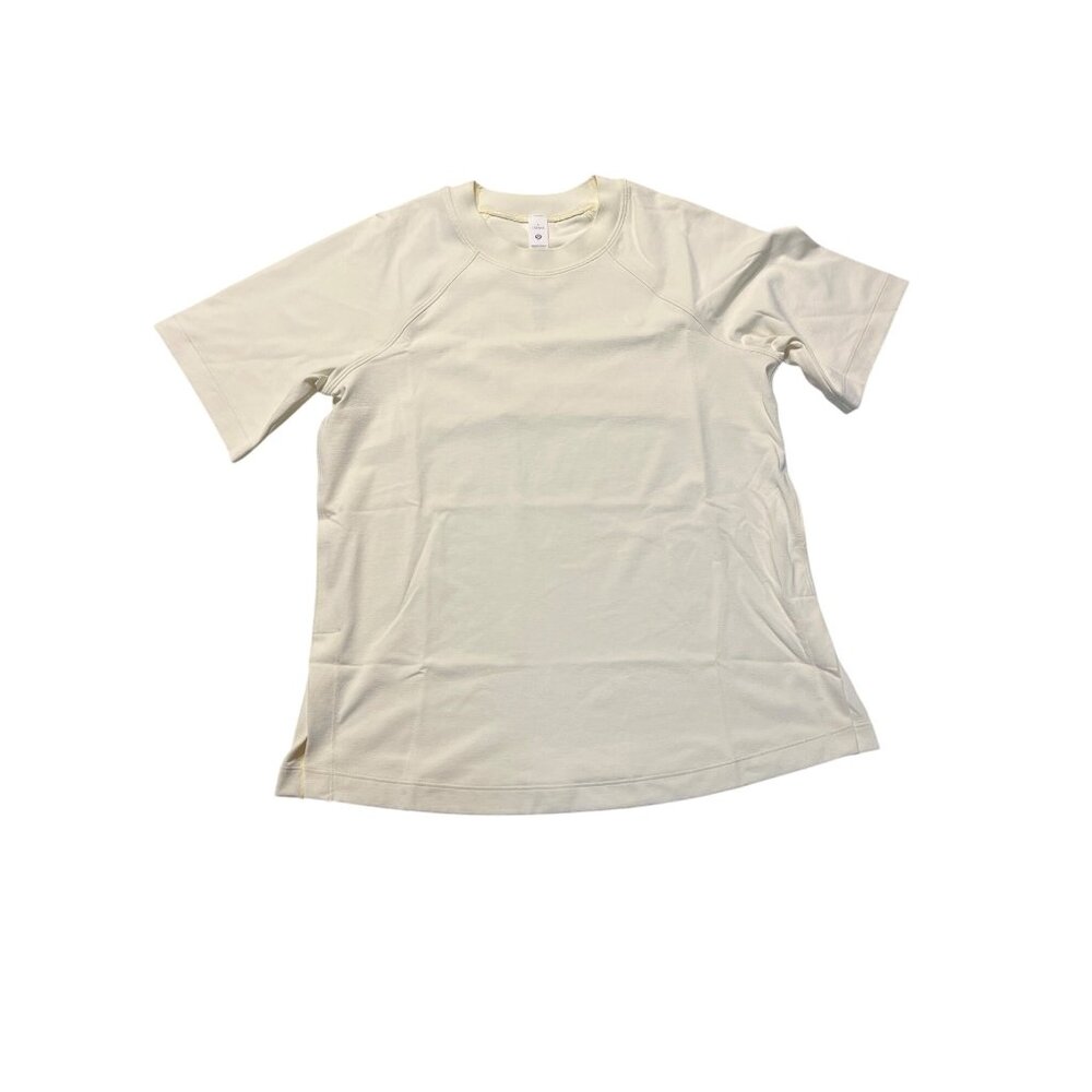 Lululemon Back Vent T-Shirt Size 4 Sundance Yellow Soft & Breathable Fabric